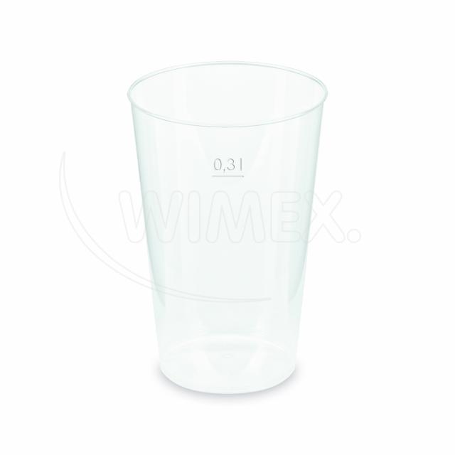 Pohár vratný (PP) opakovane použiteľný Ø79mm 0,3L [25 ks]