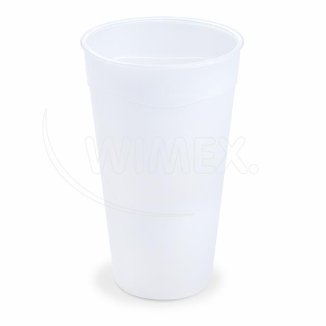 Pohár (PP) opakovane použiteľný priehľadný Ø90mm 0,5L [10 ks]