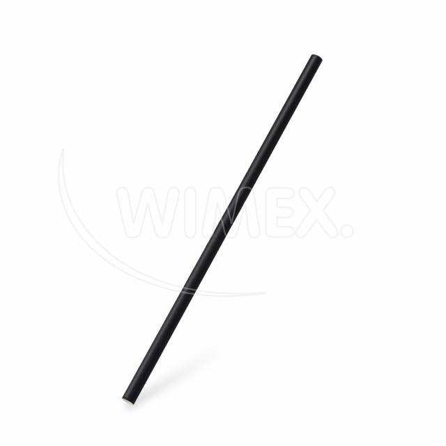 Slamka papierová (FSC Mix) čierna `JUMBO` Ø8mm x 25cm [100 ks]