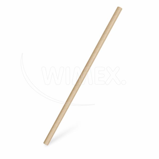 Slamka papierová kraft `JUMBO` Ø8mm x 28cm [100 ks]