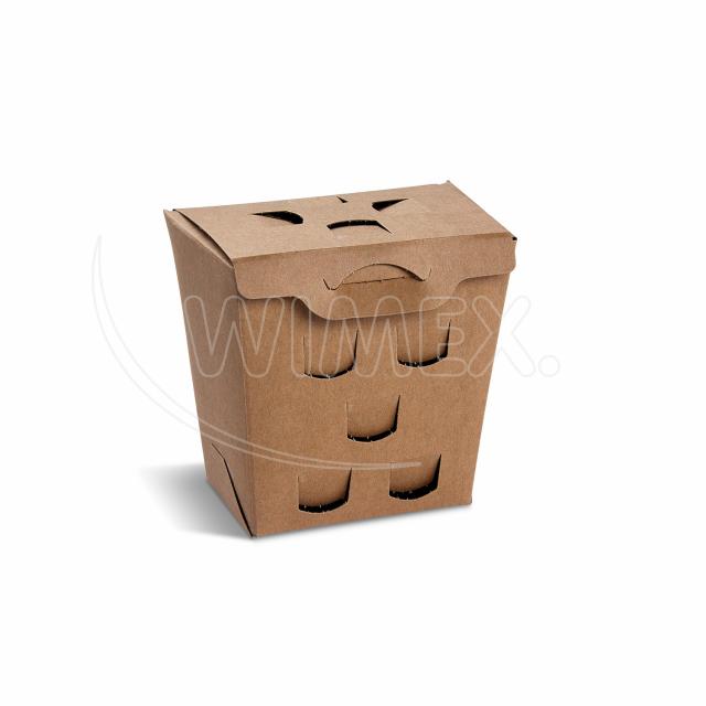 Box na hranolky (PAP FSC Mix) nepremastiteľný kraft `150g` [50 ks]