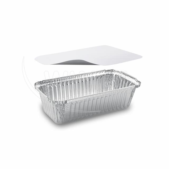 Miska (ALU) hranatá 218 x 112 x 60 mm 900ml + viečko [5 sád]
