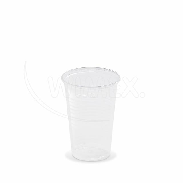 Pohár (PP) priehľadný Ø70mm 0,2L [15 ks]