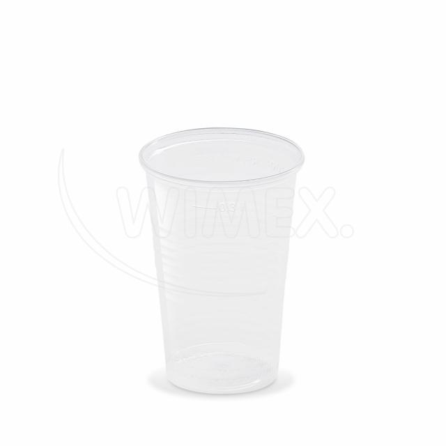 Pohár (PP) priehľadný Ø78mm 0,3L [10 ks]