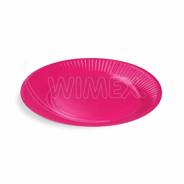 Papierový tanier (FSC Mix) fuchsia Ø23cm [10 ks]
