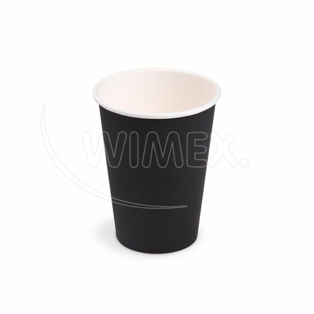 Papierový pohár (FSC Mix/PE) čierny Ø74mm 240ml [10 ks]