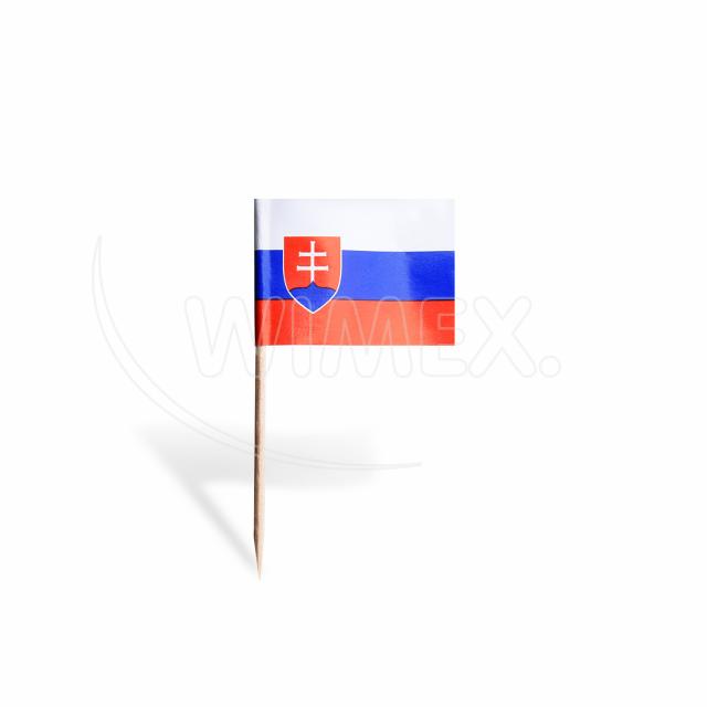 Napichovadlo (drevo FSC 100%/PAP) Vlajočka SK 7cm [50 ks]