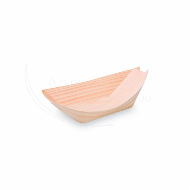 Fingerfood miska (drevo FSC 100%) lodička 13 x 8 cm [100 ks]