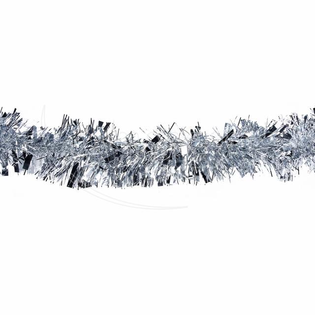 Dekoračná girlanda (PET) strieborná Ø11cm x 2m [1 ks]