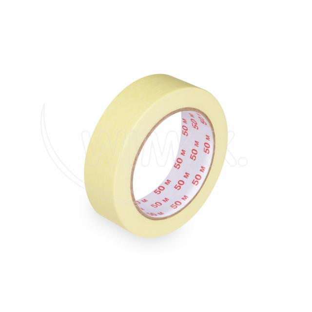 Lepiaca páska krepová (PAP/Hot-melt) žltá 30mm x 50m [1 ks]