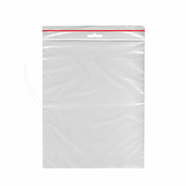 Rýchlouzatváracie vrecko (LDPE) transparentné 25 x 35 cm [10 x 100 ks]