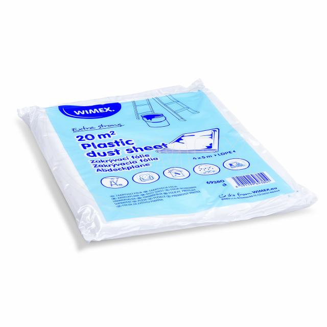 Zakrývacia fólia (LDPE) extra-silná 27µm 4 x 5 m [1 ks]
