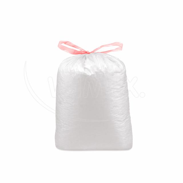 Vrece na odpadky (LDPE) ECONOMY zaťahovacie biele 70 x 100 cm 120L [10 ks]