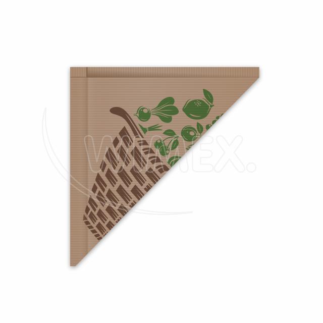 Papierový kornút hnedý 34 x 34 cm `1 kg` viazaný [10 x 100 ks]