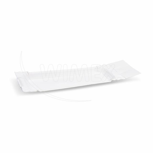 Papierová tácka (FSC Mix) s útržkom biela 8 x 18+3 cm [250 ks]