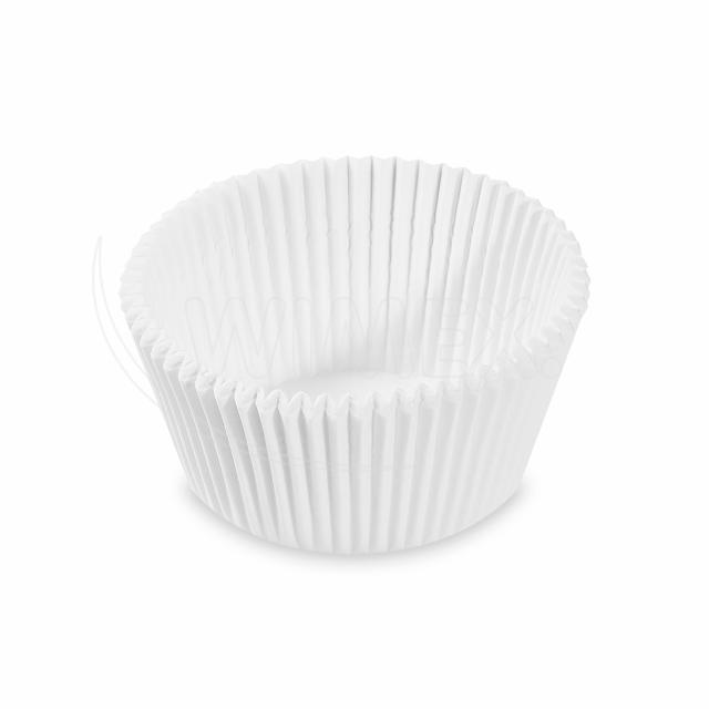 Cukrárenský košíček (PAP) biely Ø50 x 32 mm [1000 ks]
