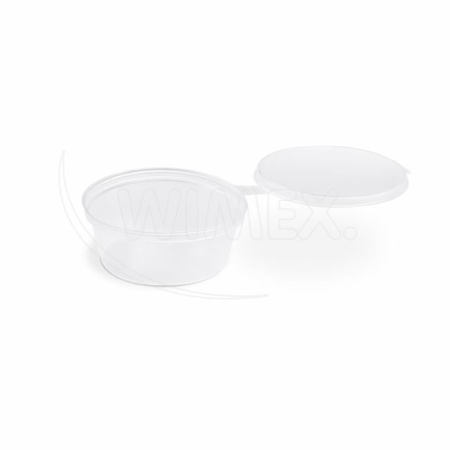 Dressingová miska (PP)  s viečkom priehľadná Ø70mm 60ml [100 ks]