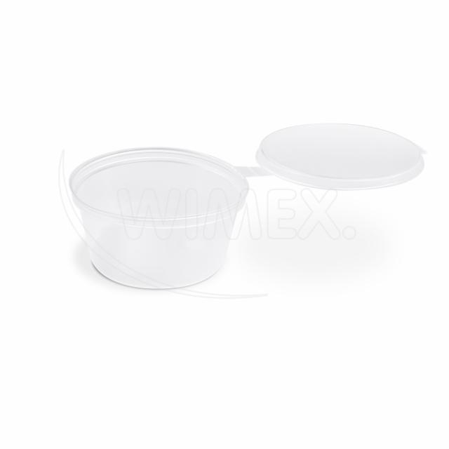 Dressingová miska (PP)  s viečkom priehľadná Ø70mm 80ml [50 ks]