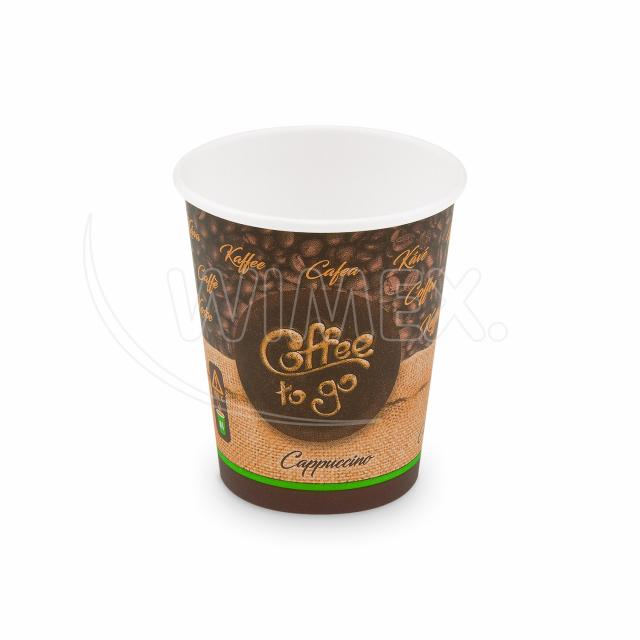 Papierový pohár (FSC Mix/PE) "Coffee to go" Ø80mm 280ml `0,2L/8oz/M` [50 ks]