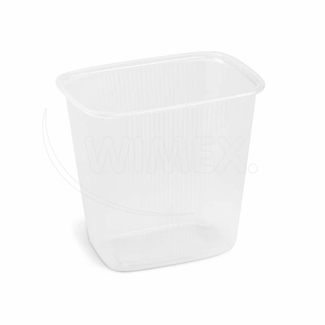 Miska (PP) hranatá priehľadná 108 x 81 mm 500ml [100 ks]