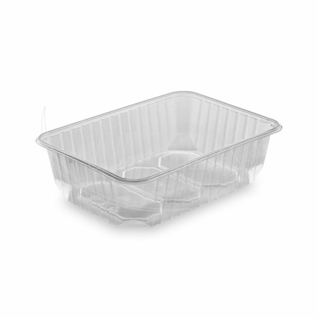 Vanička (PP) Euroboxx hranatá priehľadná 186 x 133 mm 750ml [50 ks]
