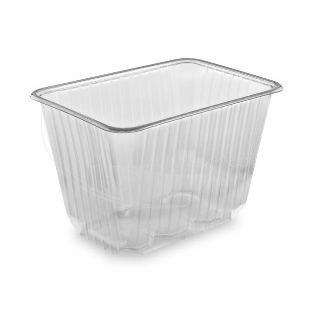 Vanička (PP) Euroboxx hranatá priehľadná 186 x 133 mm 2000ml [50 ks]