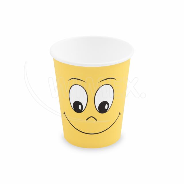 Papierový pohár (FSC Mix/PE) Smile Ø80mm 280ml `0,2L/8oz/M` [50 ks]