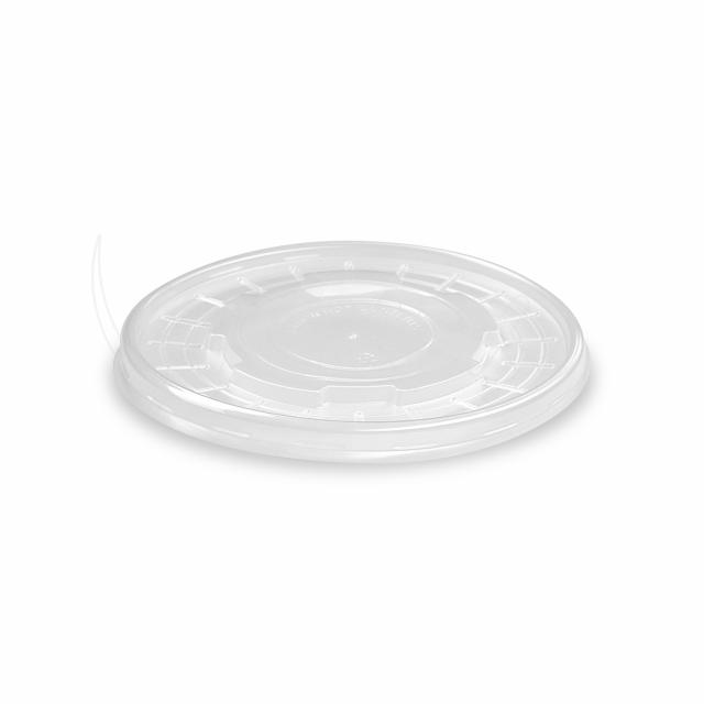 Viečko (PP) ploché priehľadné pre papierovú misku Ø150mm [50 ks]