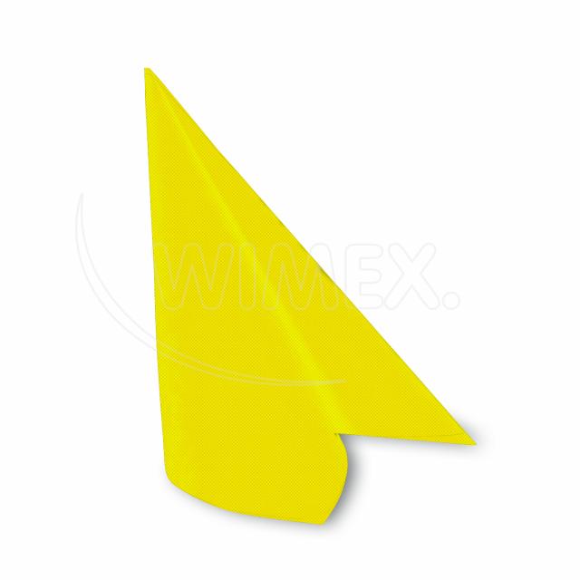 Obrúsok (PAP-Airlaid FSC Mix) PREMIUM Dekor-R žltý 40 x 40 cm [50 ks]