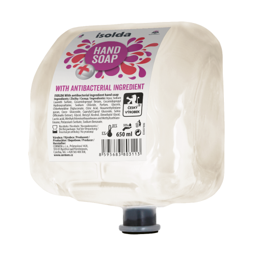 ISOLDA With antibacterial ingredient hand soap 650 ml, TEAM